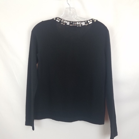 Banana Republic Black Cardigan Jewels Small - Picture 2 of 5